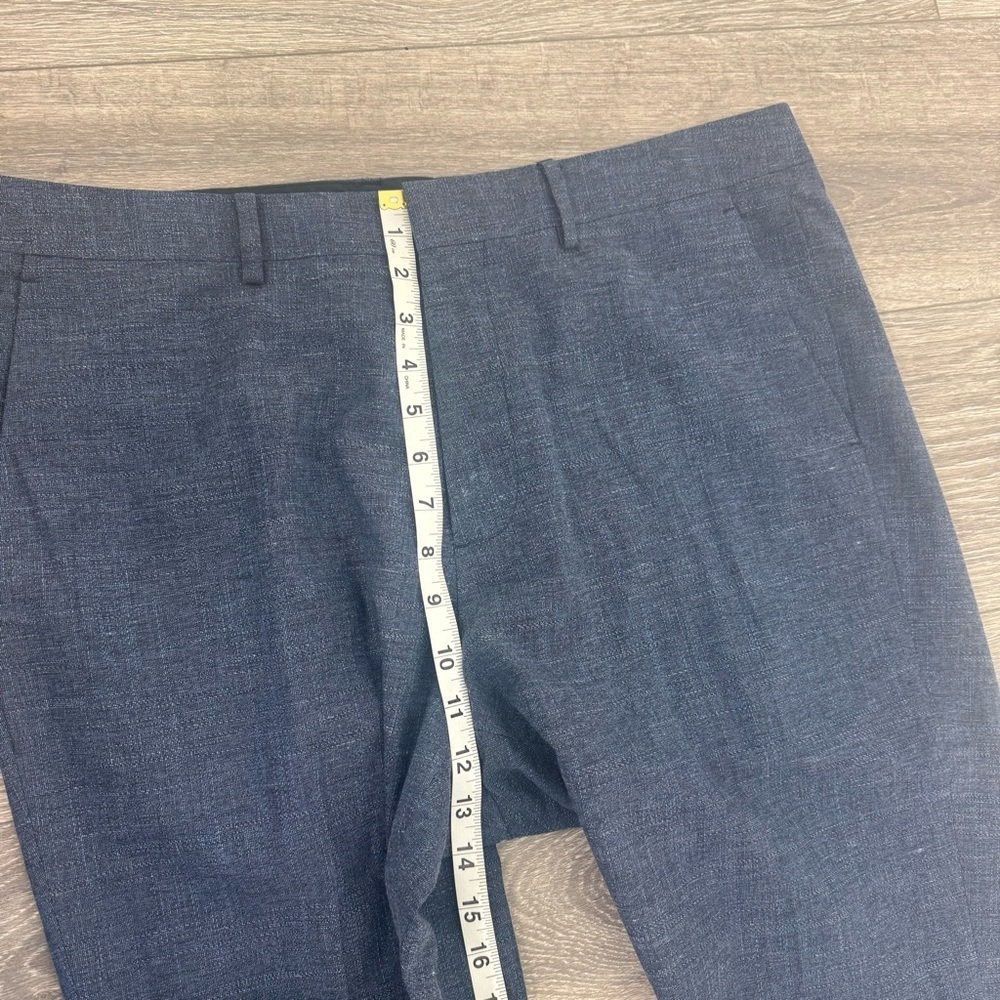 Bonobos Mens Italian Stretch Wool Dress Pants Blue Slacks 36x32 - Picture 9 of 11